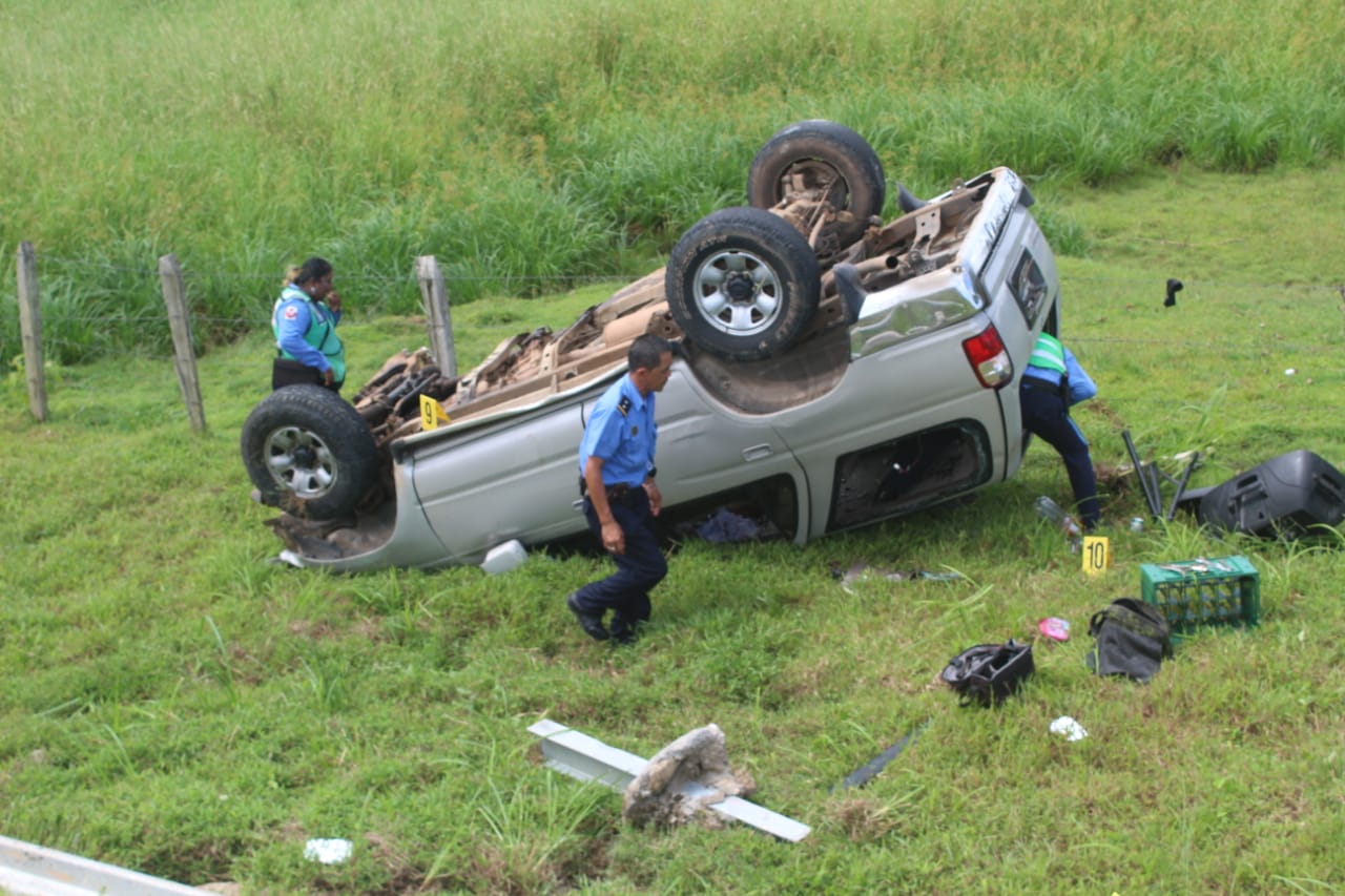 Invasión de carril provocó accidente en carretera a Bluefields Managua. Radio La Primerísima