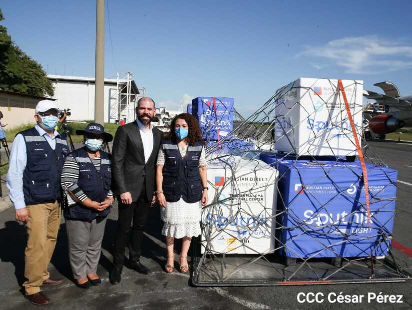 Otro millón de vacunas Sputnik Ligth llega al país Managua. Radio La Primerísima