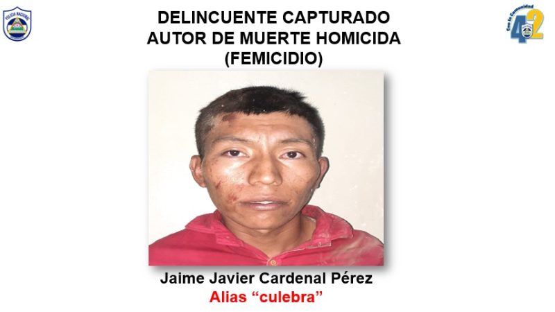 Capturan a hombre que asesinó a su cónyuge en Jinotega Managua. Jerson Dumas/ La Primerísima