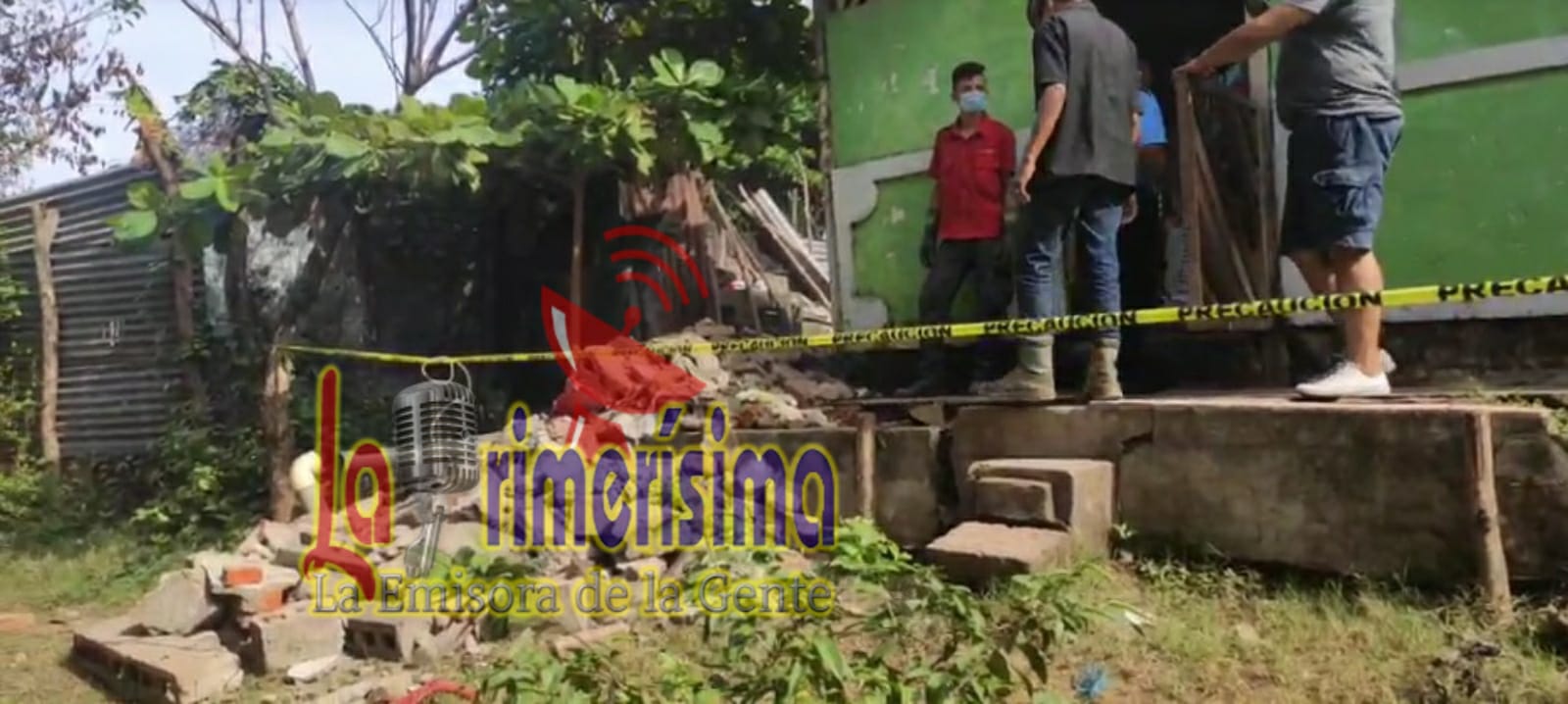 Menor fallece tras caerle una pared en Granada Managua. Jerson Dumas/Radio La Primerísima