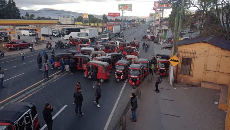 Transportistas bloquean las carreteras en Guatemala Ciudad de Guatemala. La Prensa Gráfica