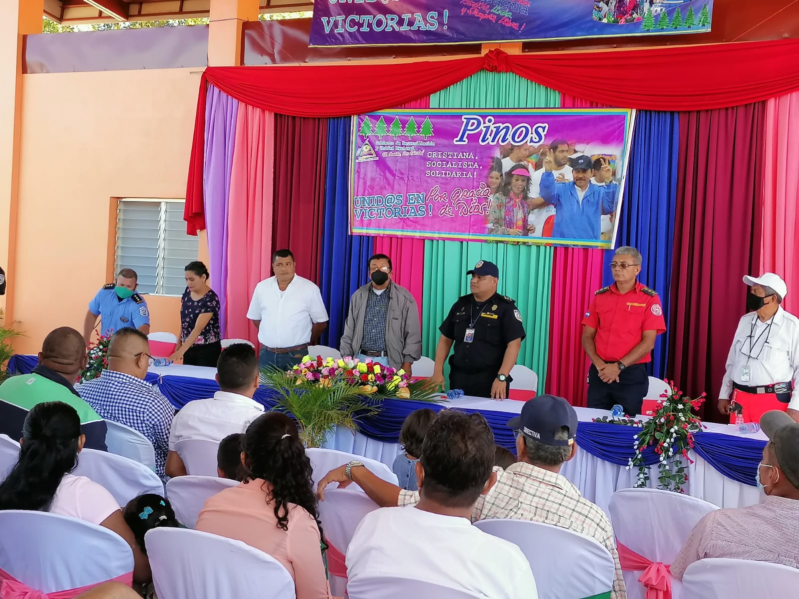 Por primera vez en su historia Cinco Pinos cuenta con cuartel de bomberos Managua. Wiston López/Radio La Primerísima