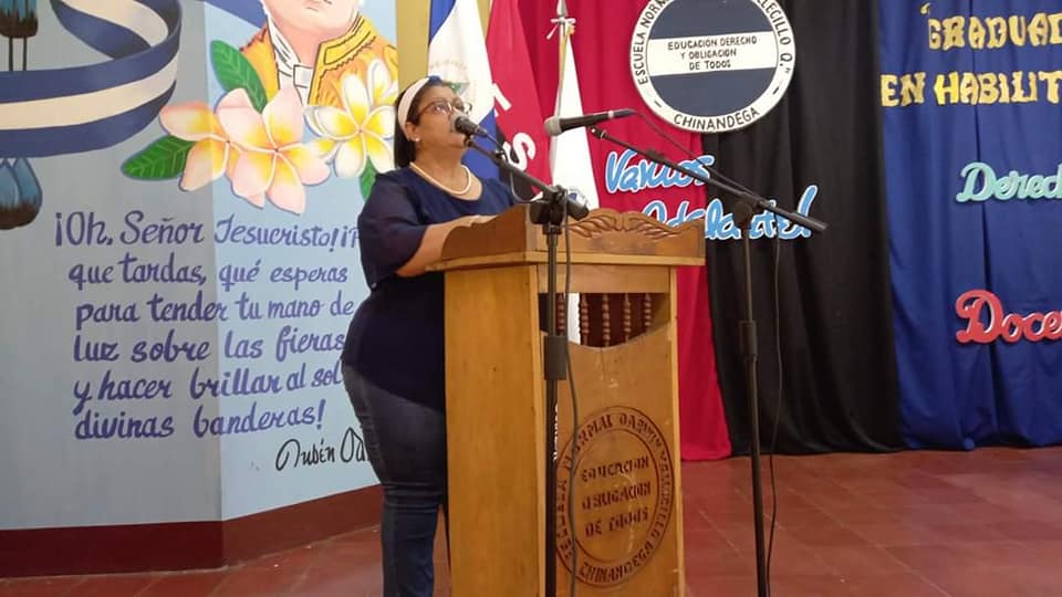 Lilliam Esperanza Herrera, nueva ministra de educación Managua. Radio La Primerísima