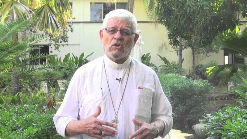 Monseñor Pablo Schmitz convalece en su casa tras atención médica Managua. Radio La Primerísima