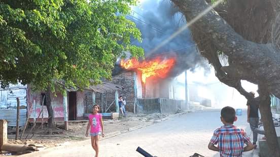 Familia pierde todo tras incendio en una vivienda en Rivas  Rivas. Alexander Cordón/Radio La Primerísima