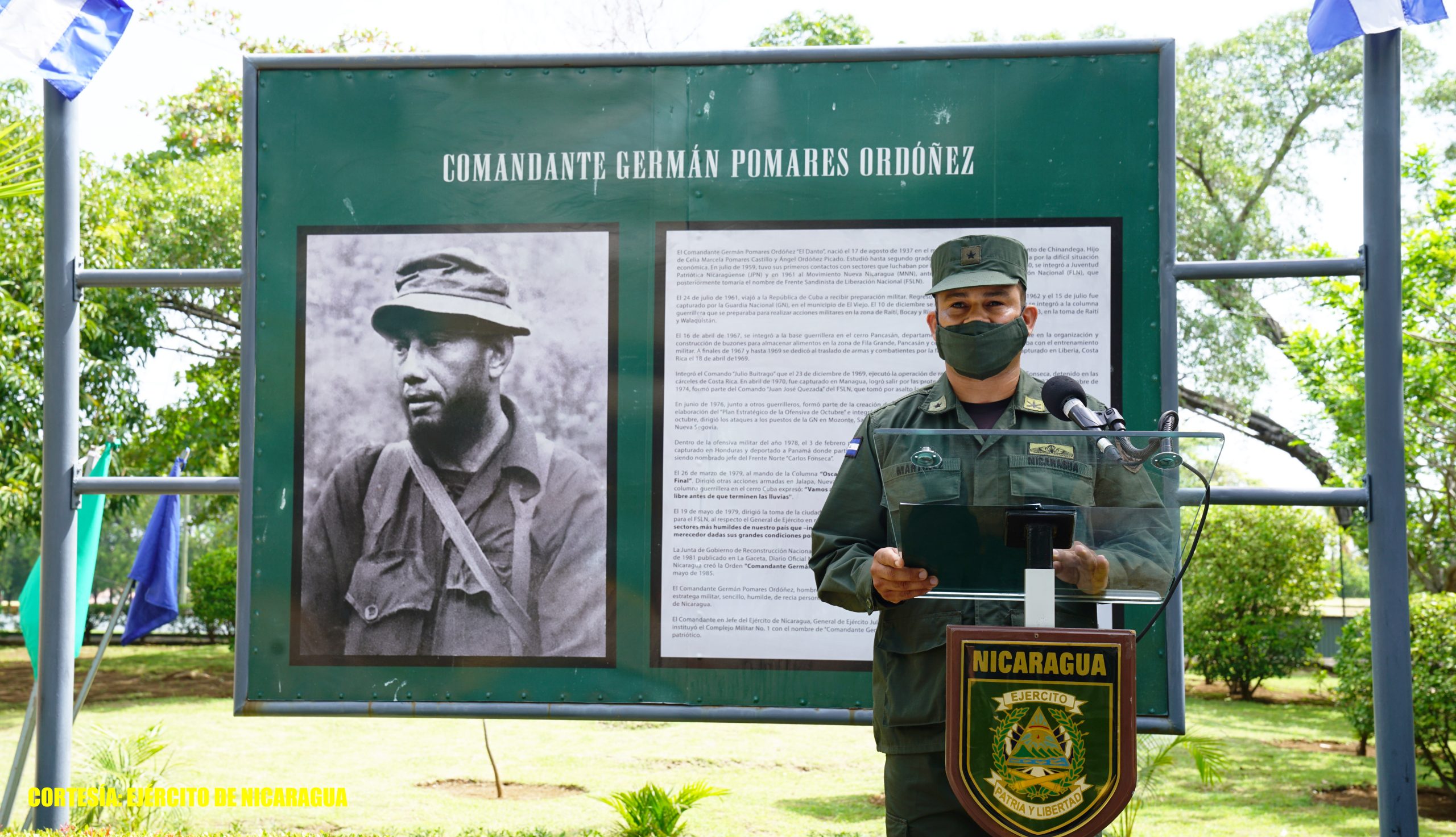 Recuerdan legado histórico del Comandante Germán Pomares Managua. Radio La Primerísima