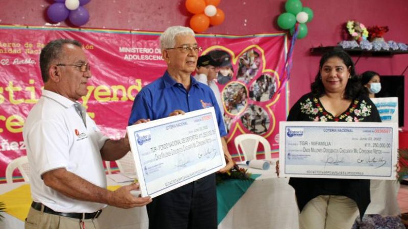 Lotería entrega utilidades al IND y MIFAN Managua. Radio La Primerísima
