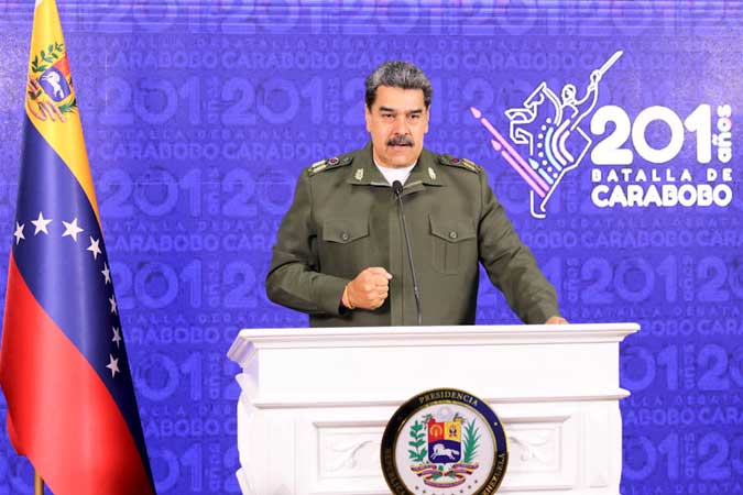 Presidente Maduro celebra aniversario de Batalla de Carabobo Caracas. Prensa Latina