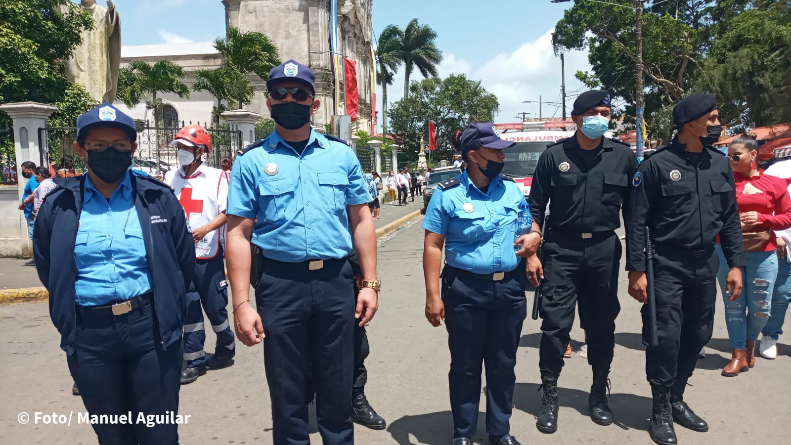 Policía Nacional garantizó seguridad en el Tope de los Santos en Carazo Carazo. Manuel Aguilar/ La Primerísima