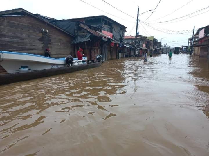 Crecida del Río Prinzapolka inunda casas en Alamikamba Managua. Radio La Primerísima