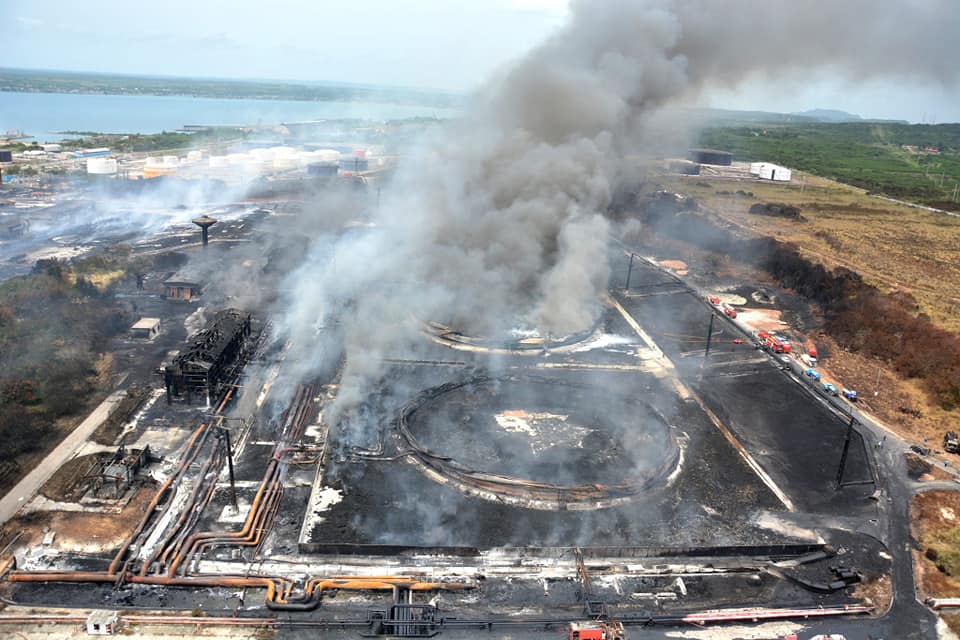 Incendio en provincia cubana de Matanzas en fase de liquidación Matanzas, Cuba. Agencias