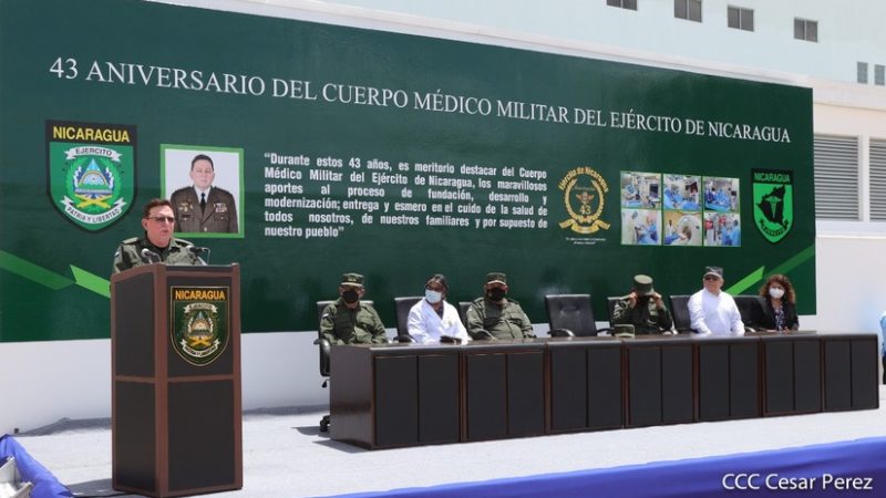 General Avilés destaca logros del Cuerpo Médico Militar Managua. Radio La Primerísima