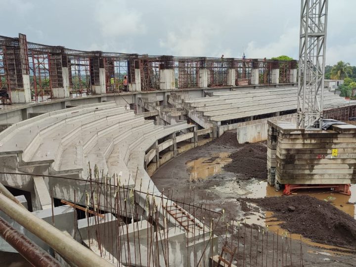 Avanza construcción de estadio de béisbol en Masaya