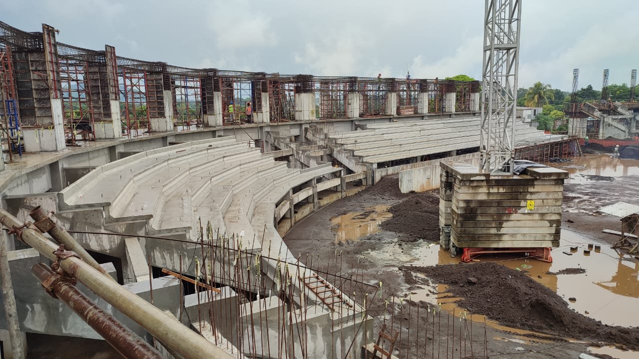 Avanza construcción de estadio de béisbol en Masaya Managua. Radio La Primerísima 