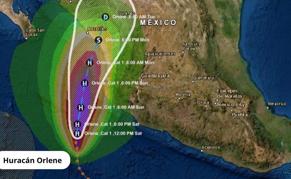 Huracán Orlene amenaza con impactar en las cosas del pacífico de México Ciudad de México. Telesur