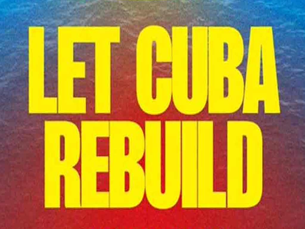 Activistas promueven campaña “Deja a Cuba reconstruir” La Habana. Prensa Latina