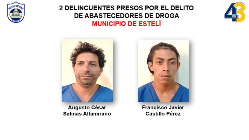 Detienen a 4 sujetos por delinquir en Estelí Managua. Jerson Dumas, Radio La Primerísima
