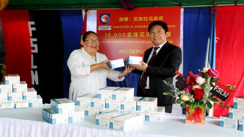 China dona cápsulas para pacientes con síntomas respiratorios Managua. Radio La Primerísima