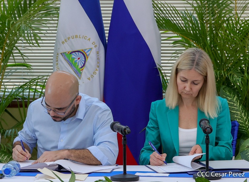Firman memorándum para la cooperación mutua con televisión rusa Managua. Prensa Latina