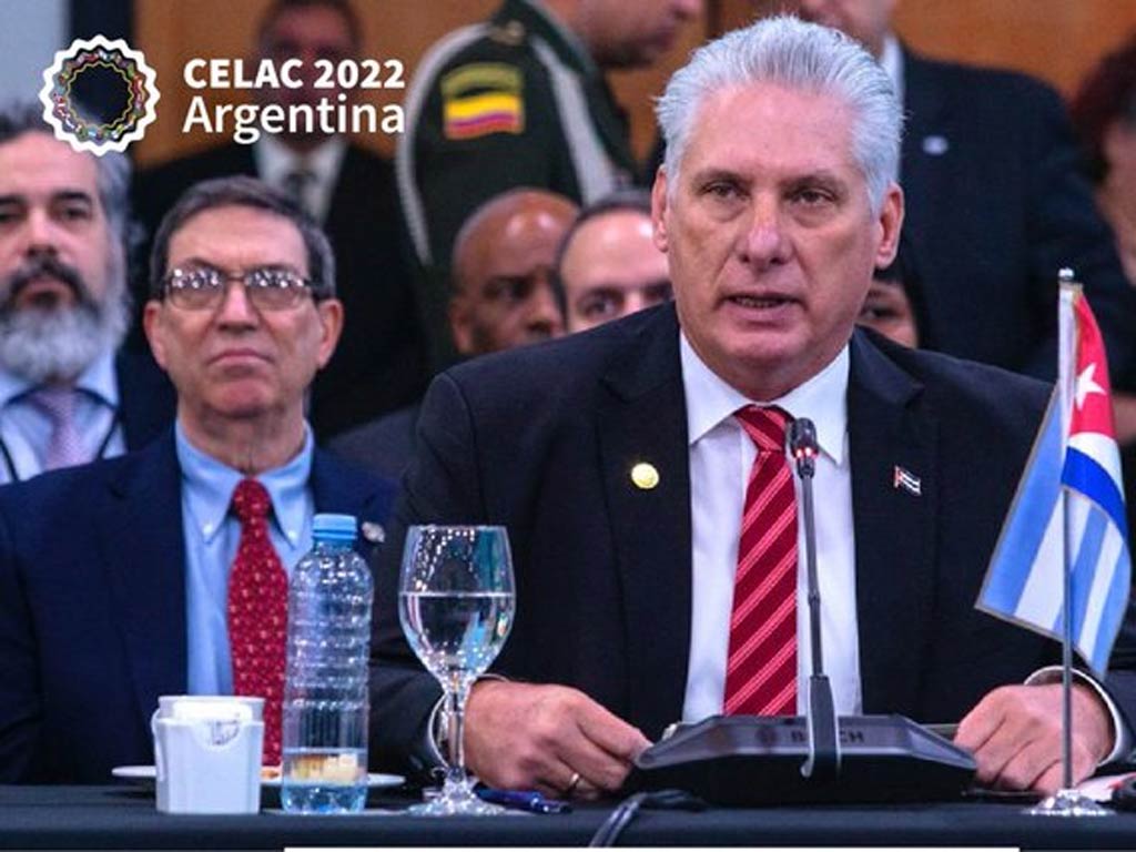 Presidente Diaz-Canel expresa respaldo a Nicaragua, Venezuela y Bolivia Buenos Aires. Prensa Latina