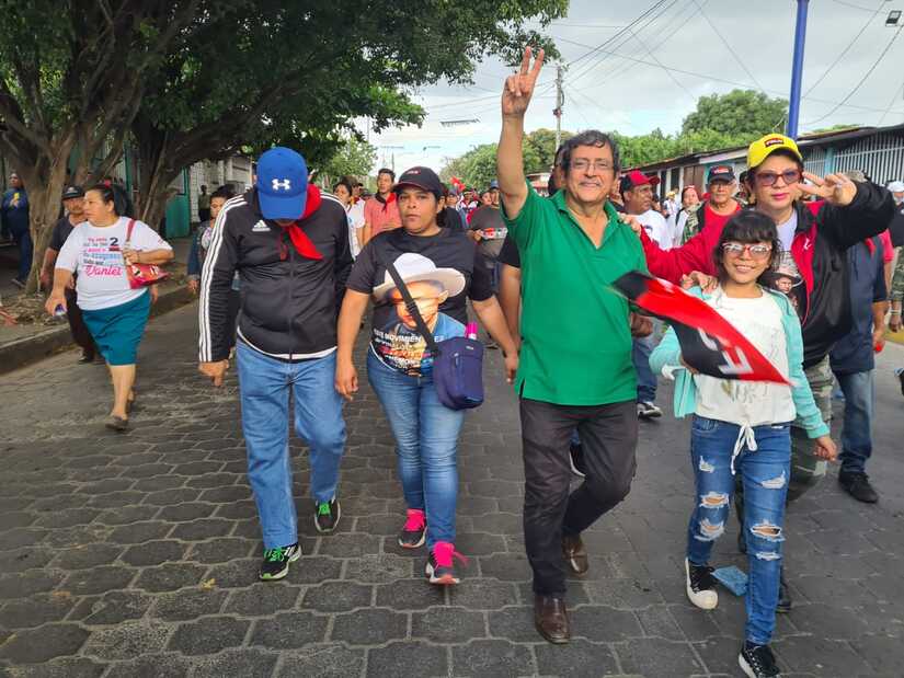Realizan multitudinaria caminata con Sandino ¡Siempre Más Allá! Managua. Radio La Primerísima