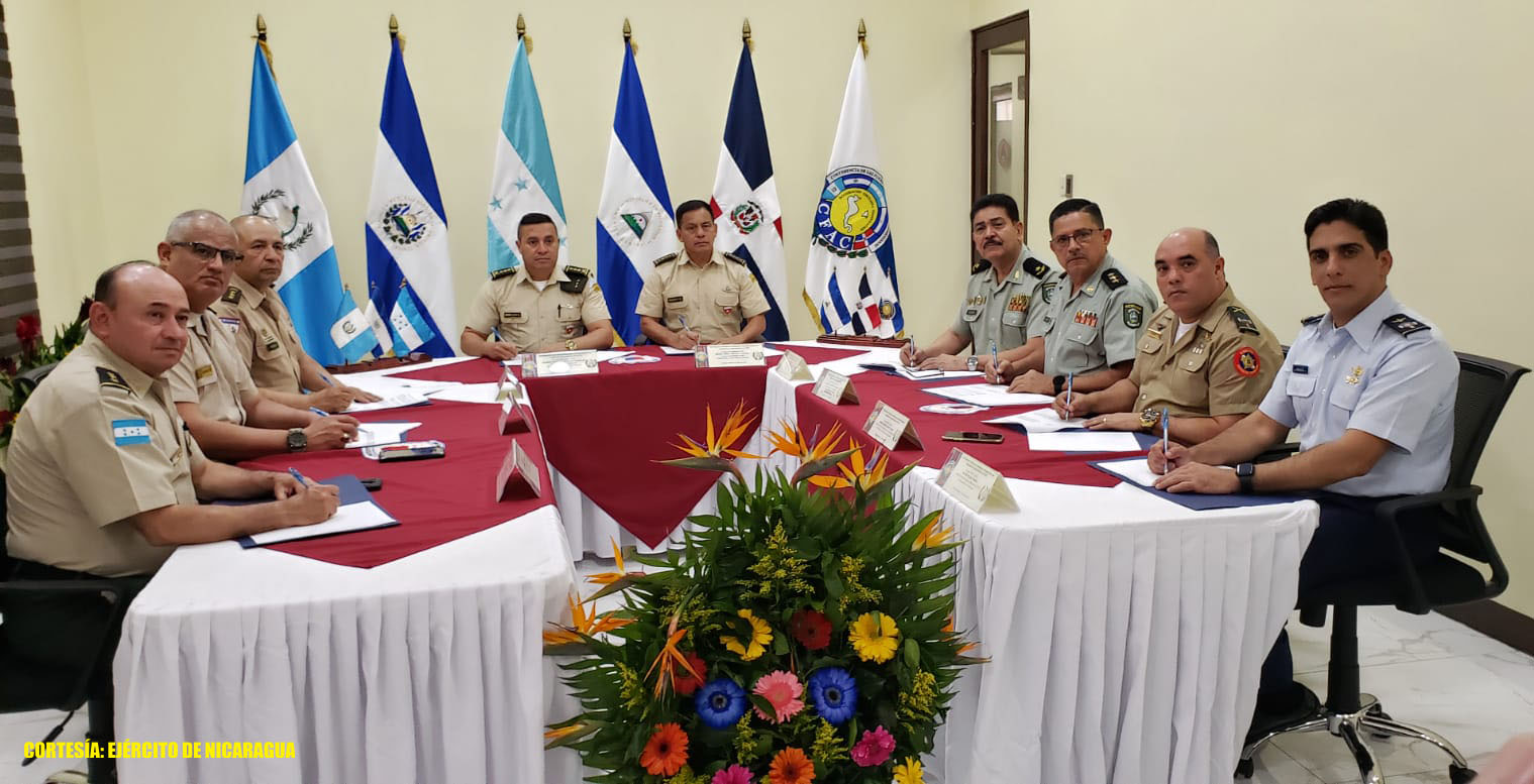 Militares en XLIX Reunión Ordinaria de la CFAC Managua. Radio La Primerísima