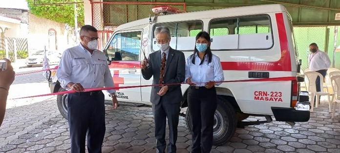 Masaya cuenta con nueva ambulancia totalmente equipada Managua. Douglas Midence, Radio La Primerísima